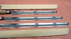 画像4: マグロ切包丁 　特上　白二鋼　朴八角水牛柄　刃54cm＋木柄→全長860mm　鞘付き