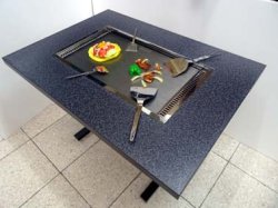 画像3: 1050ｘ750ｘ高さ720　手造り上鉄板（研磨）２本足長　