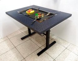 画像4: 1050ｘ750ｘ高さ720　手造り上鉄板（研磨）２本足長　