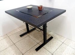 画像6: 1050ｘ750ｘ高さ720　手造り上鉄板（研磨）２本足長　