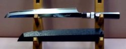 画像3: 玄武　先丸正夫　青二鋼　黒丹八角水牛柄　鏡面（元々）鞘付（元々）