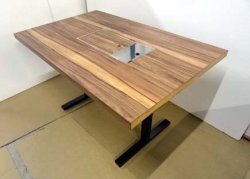 画像5: 焼肉テーブル(ティオネ：薄茶の木目）注文生産 CTR-710