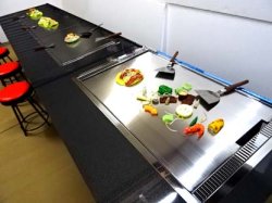 画像3: 全長３８００ｘ８００ｘ高７５０　注文生産　別注可　鉄板焼・お好み焼カウンター/
