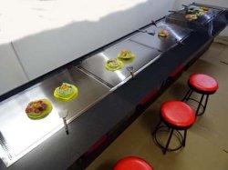 画像6: 全長３８００ｘ８００ｘ高７５０　注文生産　別注可　鉄板焼・お好み焼カウンター/