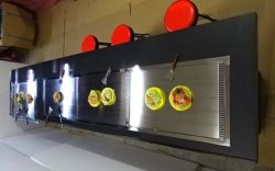 画像5: 全長３８００ｘ８００ｘ高７５０　注文生産　別注可　鉄板焼・お好み焼カウンター/