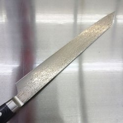 画像5: 堺孝行　コアレス　ダマスカス　リネンマイカルタ　260mm　剣型柳刃　新品