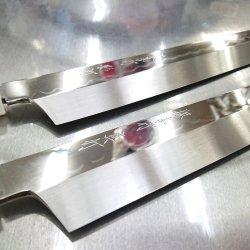 画像5: 影打 玄武 (本焼白二鋼) 先丸正夫 300mm　波浮かし 波紋がたまらない 入荷しました　鏡面（元々）鞘付（元々）