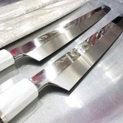 画像8: 影打 玄武 (本焼白二鋼) 先丸正夫 300mm　波浮かし 波紋がたまらない 入荷しました　鏡面（元々）鞘付（元々）