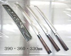 画像6: 堺孝行 斬月 先丸正夫 銀三鋼 塗り鞘ピン付き(元々) 300mm 330mm 360mm 390mm  レア ステンレス系 サビにくい