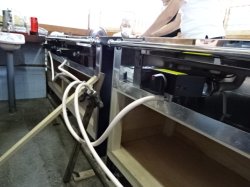 画像4: ３６００（1800＋1800）ｘ（７００＋パイプ５０）ｘ高さ７５０　白石目柄　即納可/