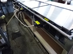 画像3: ３６００（1800＋1800）ｘ（７００＋パイプ５０）ｘ高さ７５０　白石目柄　即納可/