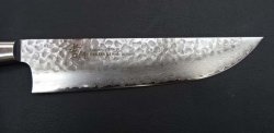 画像4: ブッチャーナイフ　３３層槌目ダマスカス　２１０