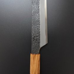 画像4: 飛燕　黒打槌目　焔紅蓮（ほむらぐれん）片刃　青二鋼　