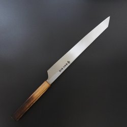 画像2: 飛燕　黒打槌目　焔紅蓮（ほむらぐれん）片刃　青二鋼　