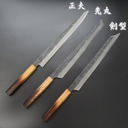 画像6: 玄武　黒打槌目　焔紅蓮（ほむらぐれん）片刃　青二鋼