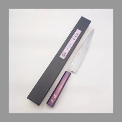 画像5: 堺孝行　くのいち　彫刻包丁　包丁に美しいデザインを彫刻した芸術品の包丁　筋引240ｍｍ　三徳180ｍｍ　ペティ150ｍｍ　３サイズ