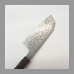 画像5: 堺孝行　コアレスウェンジ輪無柄　小文化包丁　135mm　両刃　VG-10 VG-2  ステンレス系　サビにくい