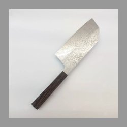 画像4: 堺孝行　コアレスウェンジ輪無柄　幅広文化包丁　195ｍｍ　両刃　VG-10　VG-2  ステンレス系　サビにくい