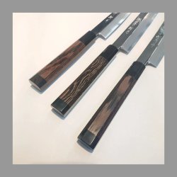 画像5: 堺孝行 斬月 先丸正夫 銀三鋼 塗り鞘ピン付き(元々) 300mm 330mm 360mm 390mm 鏡面 (タケウチ別注)  ステンレス系 サビにくい