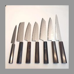 画像9: 堺孝行 梨地 和筋引 240mm VG-10 黒檀柄 ステンレス 割込 両刃 包丁 堺孝行