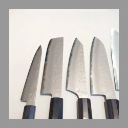 画像11: 梨地 菜切 160mm VG-10 黒檀柄 ステンレス 割込 堺孝行 ステンレス 両刃