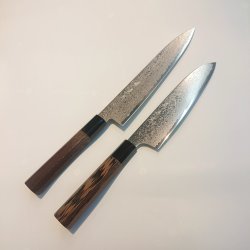 画像7: 堺孝行　銀河 ぎんが ZA-18 和三徳180mm 和牛刀210mm ペテ150mm 菜切165mm ダマスカス ステンレス　堺孝行　sakai takayuki ginga sanntoku gyutou stainless