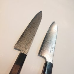 画像12: 堺孝行　銀河 ぎんが ZA-18 和三徳180mm 和牛刀210mm ペテ150mm 菜切165mm ダマスカス ステンレス　堺孝行　sakai takayuki ginga sanntoku gyutou stainless