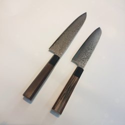 画像9: 堺孝行　銀河 ぎんが ZA-18 和三徳180mm 和牛刀210mm ペテ150mm 菜切165mm ダマスカス ステンレス　堺孝行　sakai takayuki ginga sanntoku gyutou stainless