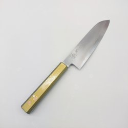 画像13: 堺孝行　くのいち　彫刻包丁　包丁に美しいデザインを彫刻した芸術品の包丁　筋引240ｍｍ　三徳180ｍｍ　ペティ150ｍｍ　３サイズ