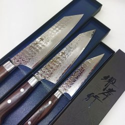 画像8: 堺孝行　SPG2　新品　最安　190mm　剣型牛刀  160mm 剣型三徳　120ｍｍ剣型ペテ　洋ハンドル