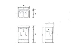 画像6: 2槽シンク（業務用2槽流し台）　即納可