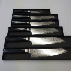 画像5: 【NEW】堺孝行　青海波 せいがいは 新品　最安　190mm　剣型牛刀  160mm 剣型三徳　120ｍｍ剣型ペテ　洋ハンドル Sakai Takayuki  Seigaiha