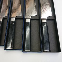画像7: 【NEW】堺孝行　青海波 せいがいは 新品　最安　190mm　剣型牛刀  160mm 剣型三徳　120ｍｍ剣型ペテ　洋ハンドル Sakai Takayuki  Seigaiha