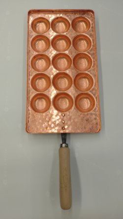 画像1: 明石焼き鍋（手打ち銅板）