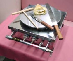 画像1: クレープ焼き器 小