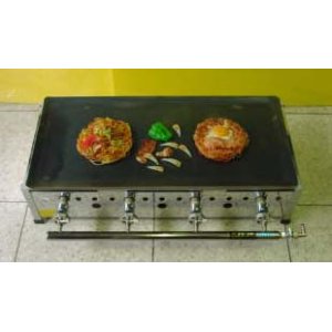 画像: 800ｘ360型（プレス鉄板中）　通路の狭い所向き　鉄板焼き器　　