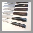 画像11: 2本セット 梨地 ペテ 150mm 牛刀 210mm VG-10 割込 堺孝行 ステンレス 両刃