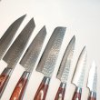 画像5: 堺孝行　33層槌目ダマスカス 　剣型柳刃　筋引　牛刀　三徳　ブッチャーナイフ　菜切　ペティナイフ