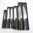 画像2: 【NEW】堺孝行　青海波 せいがいは 新品　最安　190mm　剣型牛刀  160mm 剣型三徳　120ｍｍ剣型ペテ　洋ハンドル Sakai Takayuki  Seigaiha