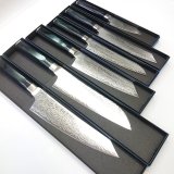 画像: 【NEW】堺孝行　青海波 せいがいは 新品　最安　190mm　剣型牛刀  160mm 剣型三徳　120ｍｍ剣型ペテ　洋ハンドル Sakai Takayuki  Seigaiha