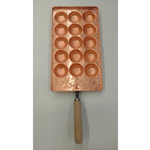 画像: 明石焼き鍋（手打ち銅板）