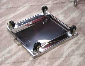 画像: スライド式炊飯台車付き調理台