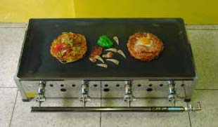 画像: たこ鍋ｘ４枚用　黒プレス鉄板