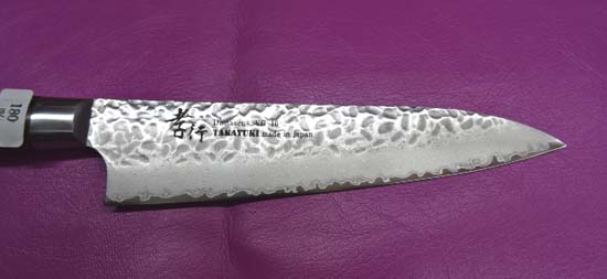 画像: ３３層槌目ダマスカス　包丁　剣型牛刀
