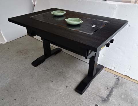 画像: たこ焼＋鉄板焼（お好み焼）兼用テーブル　４人用　ガス用