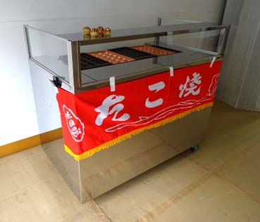 画像: たこ焼　焼売台（焼き売り台）ステン製