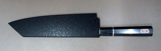 画像4: 剣型牛刀　２２５　焔　HOMURA　両刃　塗り鞘ピン付き