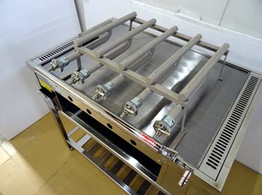 画像: 外寸９００ｘ６００型（カウンター埋め込み型）　究極の鉄板焼き器　注文生産