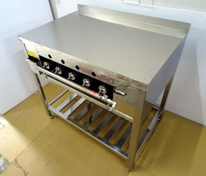 画像4: 外寸９００ｘ６００型（カウンター埋め込み型）　究極の鉄板焼き器　注文生産