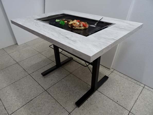 お好み焼きテーブル 鉄板焼きテーブル ダイニング鉄板付テーブル